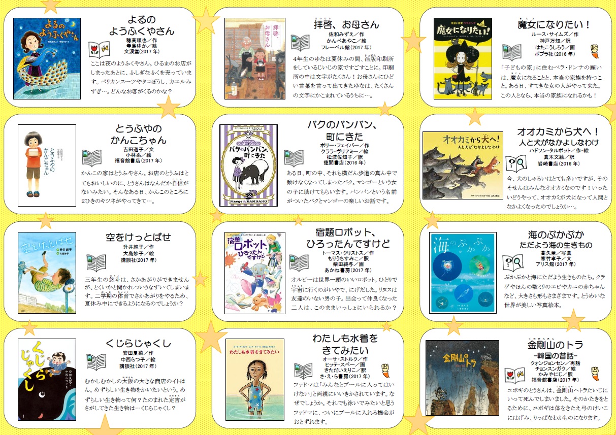 福生ばん小学生向けすいせん図書2018福生ばん中学年向け　うら